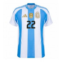 Pánský Fotbalový dres Argentina Lautaro Martinez #22 Copa America 2024 Domácí Krátký Rukáv